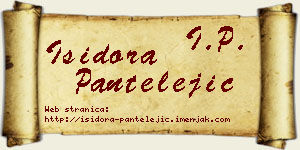 Isidora Pantelejić vizit kartica
